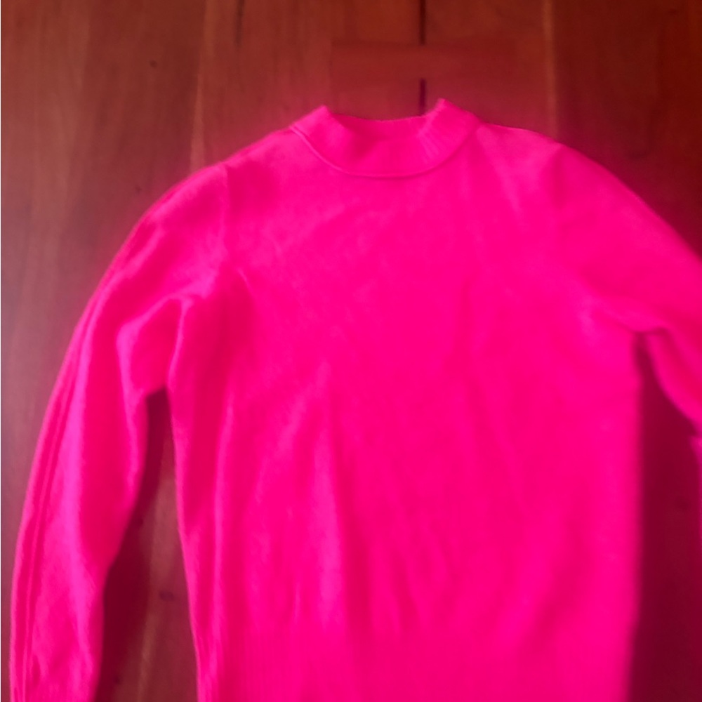 Athleta Hot Pink cowl neck Sweater